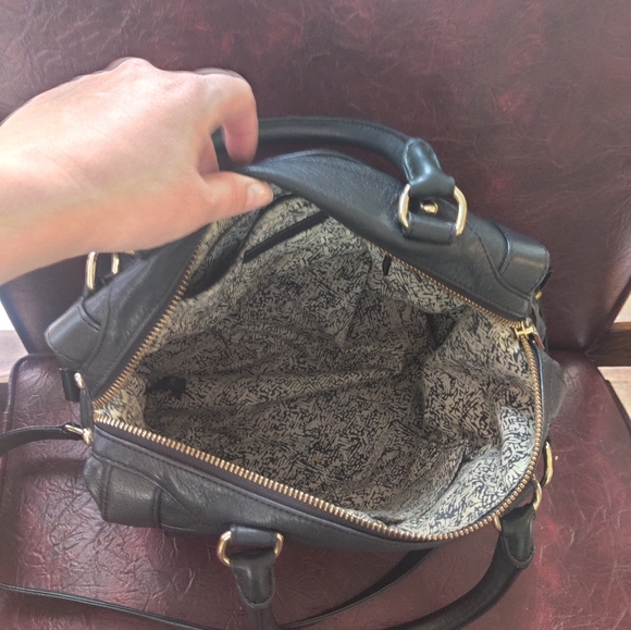 Rebecca minkoff mab black leather gold hardware bag - Picture 4 of 4